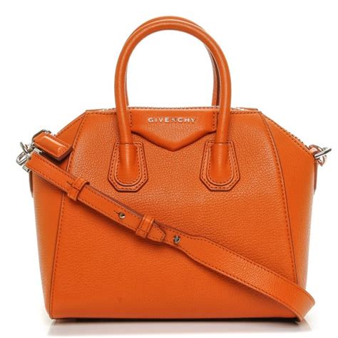 GIVENCHY Sugar Goatskin Mini Antigona Rust 